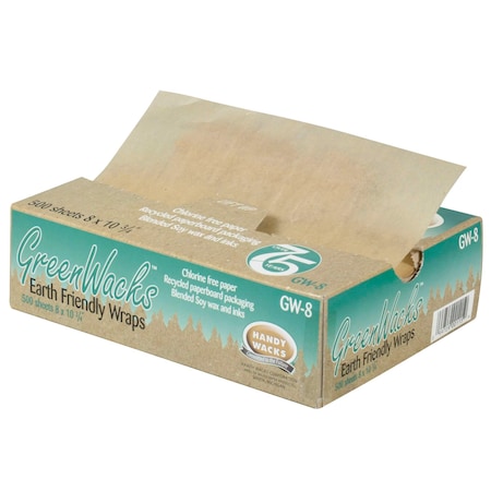 Handy Wacks Handy Wacks Green Wacks 8"x10" Eco Friendly Interfolded Wrap, PK2000 GW-8